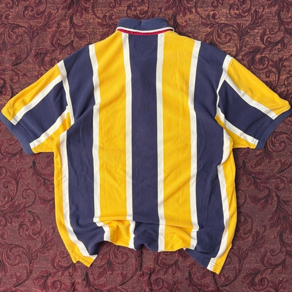 90s Tommy Hilfiger Striped Polo - Picture 3 of 4